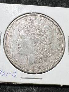 lot 78 image: 1921-D US MORGAN SILVER DOLLAR