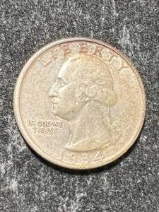 lot 82 image: 1934 US WASHINGTON QUARTER