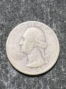 lot 87 image: 1934-D US WASHINGTON QUARTER