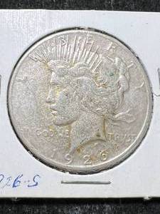 lot 94 image: 1926-S US PEACE SILVER DOLLAR