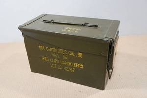 lot 176 image: Metal Ammo Box