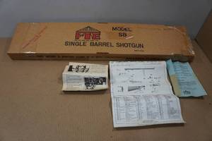 lot 182 image: Empty FIE Model SB Single Barrel Shotgun Original Box