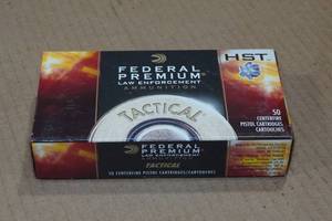 lot 240 image: 50 Federal LE Tactical .380 Auto 99 Gr HST Ammo
