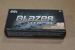 lot 248 image: 50 CCI Blazer 9mm Luger 124 Gr FMJ Ammo