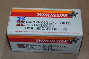 lot 283 image: 345 Winchester Super-X .22 LR Ammo