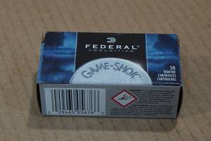 lot 284 image: 50 Federal Game Shok .22 LR 31 Gr Plated HP Ammo