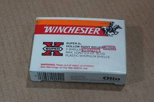 lot 293 image: 5 Winchester Super-X 20 Gauge 2-34 Rifled HP Slugs