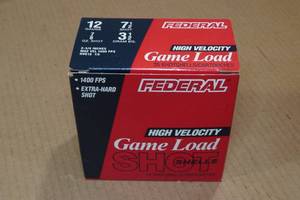 lot 300 image: 25 Federal Game Load 12 Gauge 2-34 7-12 Shot Shotshells