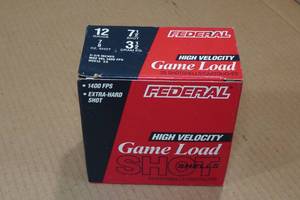 lot 301 image: 25 Federal Game Load 12 Gauge 2-34 7-12 Shot Shotshells
