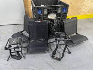 lot 7 image: Lot of BLACKOUT CampingHunting Chairs