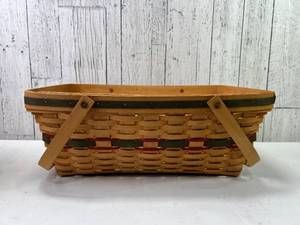 lot 62 image: Longaberger Striped Basket