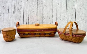 lot 97 image: Longaberger Baskets With Lids