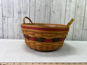lot 130 image: Round Longaberger Serving Basket