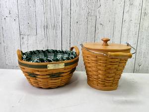 lot 141 image: Longaberger Popcorn & Fruit Baskets