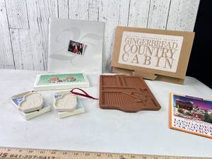 lot 10 image: Longaberger Gingerbread Kit and Christmas Collectibles