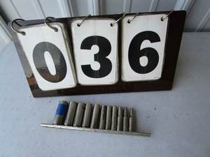 lot 36 image: Craftsman Deep Socket Set - Metric - 11 pc