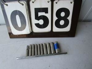 lot 58 image: Craftsman SAE Deep Socket Set 14 Drive