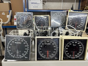 lot 70 image: Large Lot of Tycos & Welch Allyn Wall Aneroid Sphygmomanometer Blood Pressure Measuring Devices - Durable Accurate Easy-to-Read Gauge&nbspGreat Condition