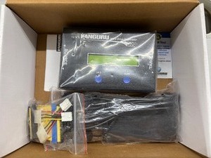 lot 14 image: MSRP $400 NEW Open Box Kanguru KCLONE-1HD-MBC Mobile Clone HD One-To-One Duplicator  Supports SATA & PATA, Up to 6GBmin Duplication Speed, Secure Disk Wipe