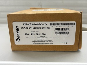 lot 13 image: MSRP $500 NEW In Open Box Gefen EXT-VGA-DVI-SC-CO VGA to DVI ScalerConverter  Supports 1080p & 1920x1200, OSD Menu, Syner-G Software Compatible