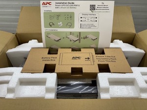 lot 117 image: MSRP $1000 NEW Open Box APC by Schneider Electric Smart-UPS 500VA RackTower UPS -1U Rack-mountable-AVR-3 Hour Recharge -2.70 Minute Stand-by -230 V Input -230 V AC Output -Sine Wave - Serial Port - 4 x IEC 60320 C13 - 4 x BatterySurge Outlet