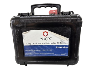 lot 15 image: MSRP $300 Aerocrine 12-1000 NIOX VERO Airway Inflammation Monitor &nbspused to help diagnose and manage respiratory conditions, particularly asthma, by assessing the level of inflammation in the airways. Good Condition