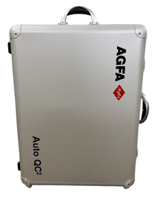 lot 30 image: AGFA Auto QC2 Phantom X-Ray Imaging CR Computed Radiography (Case Only)  Rolling, Hard Sided, Foam Within, Durable Design, Retractable Luggage Handle Excellent Condition