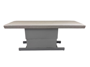 lot 42 image: MSRP $2,500 Hill Laboratories HA90 Power Hi Low Lift Medical Exam Table  Electric Height Adjustment, 400lb Capacity, Foam Padding, Recessed Base Great Condition