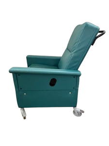 lot 45 image: MSRP $4,800 MediChoice Medical Recovery Chair Recliner  Adjustable Back Recline, Padded Armrests,&nbspLocking Casters,  Ergonomic Design Excellent Condition