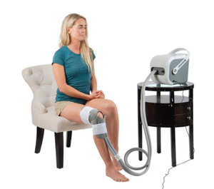 lot 53 image: MSRP $200 Ossur B232000010 Cold Rush Cold Therapy System  Durable Motor, Locking Lid, 6Hr Cooling Performance, Portable Design Excellent Condition