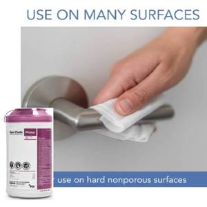 lot 125 image: MSRP $300  2 Cases (6 Canisters per case) PDI P24284 Sani-Cloth Prime Germicidal Disposable Wipes - Extra Large Wipes 7.5 x 15 - 70 Wipes Per Canister