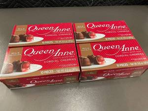 4 Boxes of Queen Anne Milk Chocolate Cordial Cherries