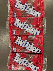 lot 11 image: Set of 4 Twizzlers Strawberry Licorice Packs