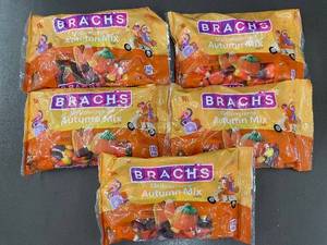 lot 44 image: 5 Bags of Brachs Mellowcreme Autumn Mix Candy