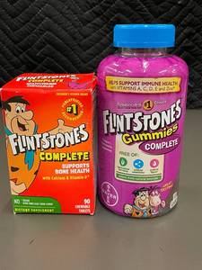 lot 45 image: Flintstones Complete Multivitamin Chewables and Gummies Set
