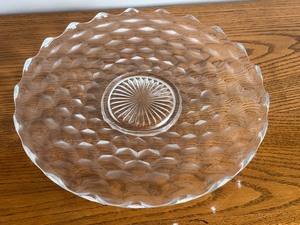 lot 23 image: Vintage Fostoria Platter 13.75 Clear Glass Design