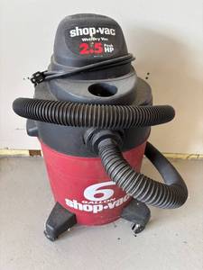 lot 61A image: Shop-Vac 6 Gallon WetDry Vacuum with 2.5 Peak HP