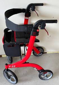 lot 66A image: Drive F-22 Rollator Walker with Seat and Storage