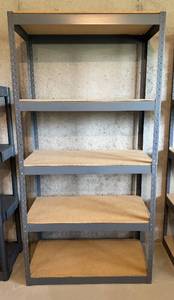 lot 82 image: 36 x 18.5 x 72 Heavy Duty Steel Storage Shelving Unit