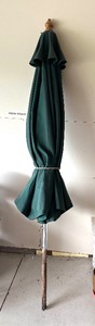 lot 106 image: Seven Foot Forest Green Outdoor Umbrella