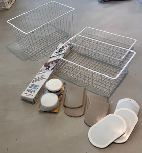 lot 133 image: Storage Bins and Furniture Movers  Floor Protectors