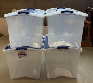 lot 142 image: Four Sterilite Storage Bins