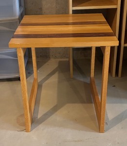 lot 147 image: Gorgeous Plank Top Accent Table