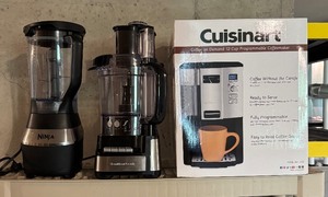 lot 158 image: Ninja Blender, Hamilton Beach Chopper and Cuisinart Coffee on Demand 12 Cup Programmable Coffee Maker