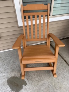 Embrange Wooden Outdoor Rocking Chair