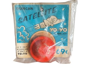 lot 10Y image: Vintage Duncan Satellite Yo-Yo in Original Packaging