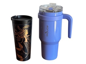 lot 97 image: Vintage 2016 Starbucks Siren Mug and Reduce Tumbler Set