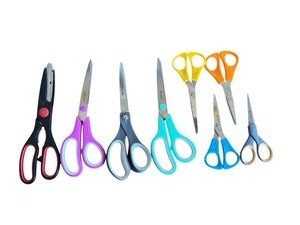 lot 98 image: Collection of 8 Used Scissors with Various Brands