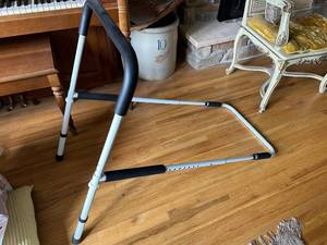 lot 44 image: Adjustable Slide in Bed RailHandle for Mobility Support and Walker