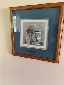 lot 53 image: P. Buckley Moss Framed Print with Signature
